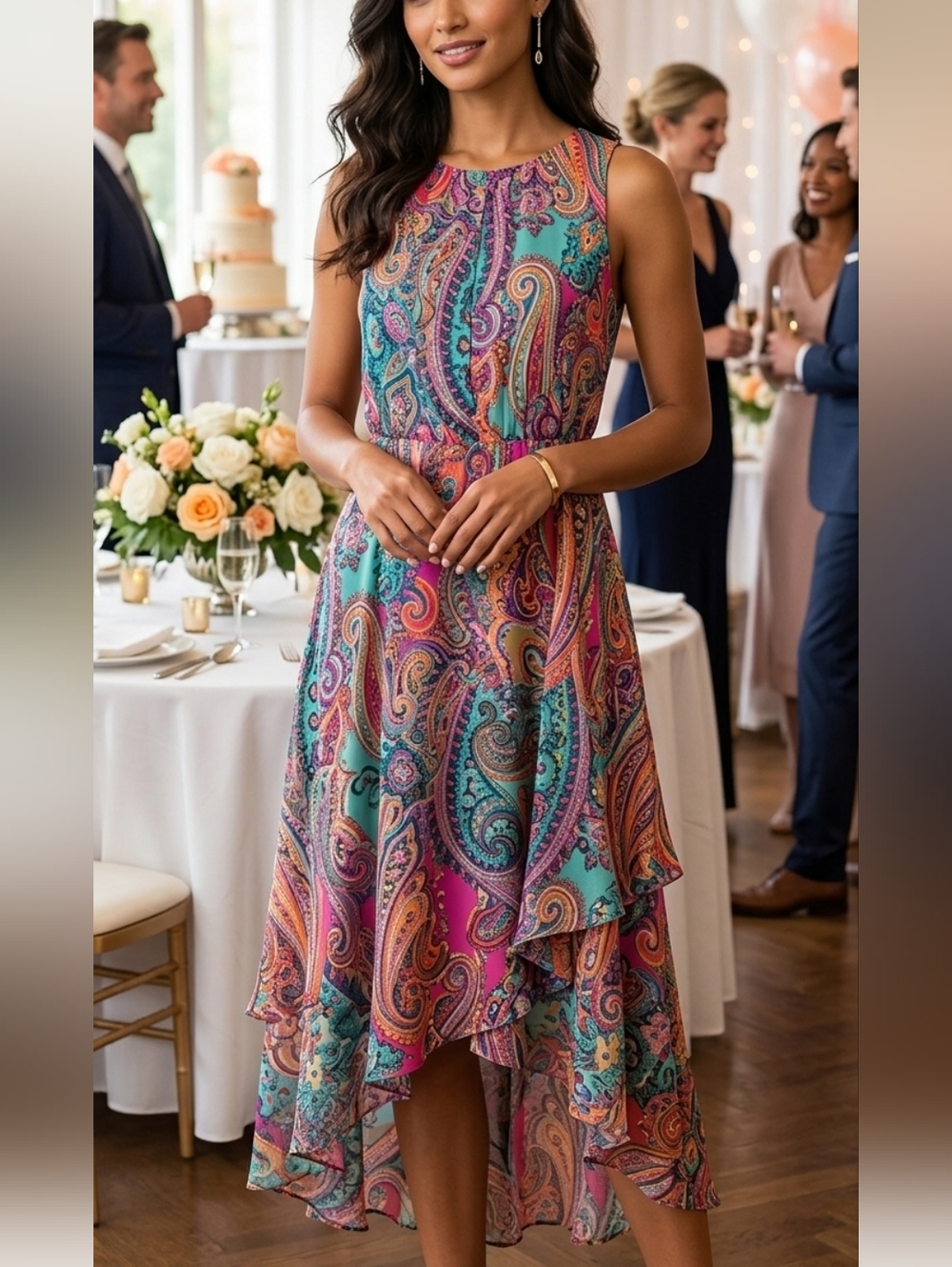 Tommy dress, beautiful colors.